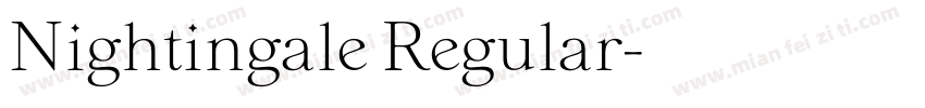 Nightingale Regular字体转换